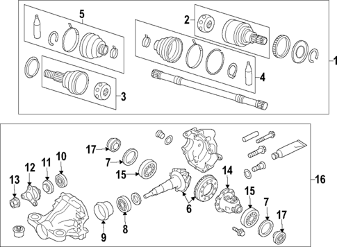 Rear Axle for 2020 INFINITI Q60 #0