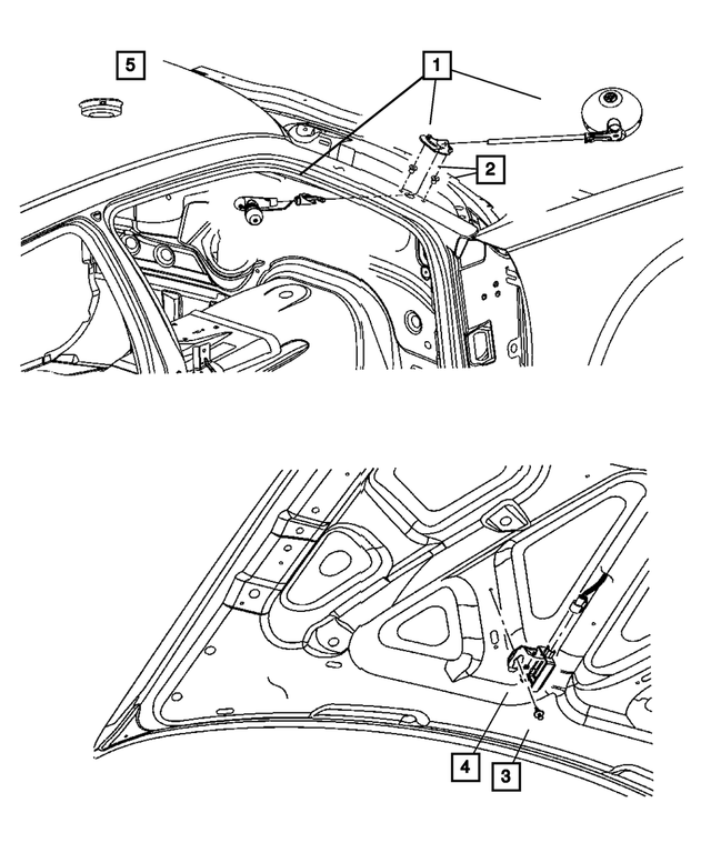 4806242AH - Electrical: A-pillar Mounted Spotlamp, Right for Mopar Image