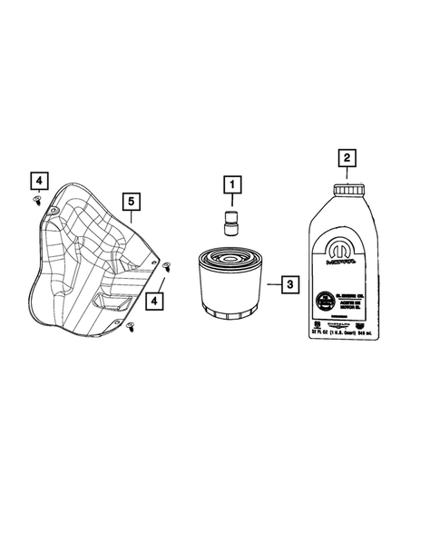 Engine Oiling, Oil Pan and Indicator (Dipstick) for 2014 Ram 3500 #0