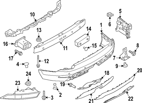 Bumper & Components - Rear for 2023 Land Rover Discovery #0