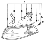 84912PA180 - : Lens &amp; Housing for Subaru: SVX Image