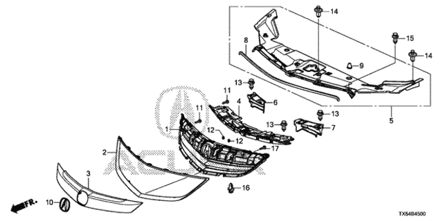 Front Grille (1) for 2015 Acura ILX #0