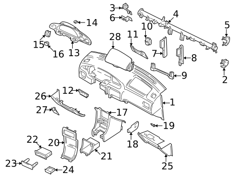 Instrument Panel for 2000 Nissan Altima #0