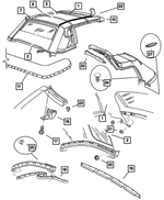 UP46TL2AD - Body Sheet Metal Except Doors: Folding Top Boot for Mopar Image