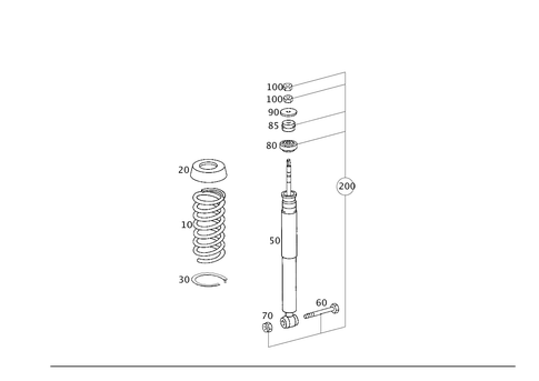 Rear Springs and Suspension Standard Suspension for 2002 Mercedes-Benz C320 #0