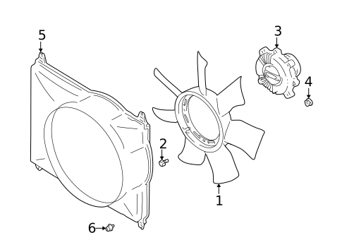 Cooling Fan for 2004 Suzuki XL-7 #0