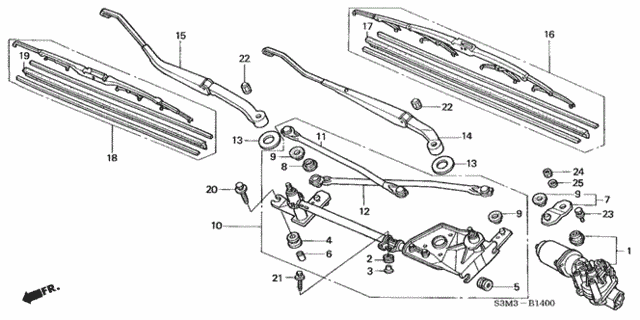 Front Windshield Wiper for 2003 Acura CL #0