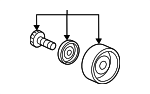 31140RPYG01 - Cooling System: Idler Pulley for Honda Image