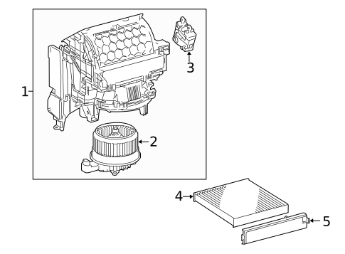Blower Motor & Fan for 2020 Lexus NX300 #0