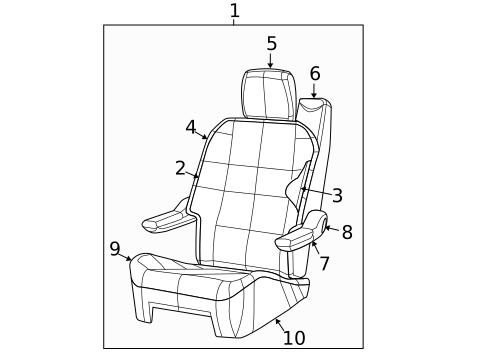 Second Row Seats for 2009 Dodge Grand Caravan #6