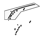 MR574302 - Body: Drip Molding for Mitsubishi: Outlander Image