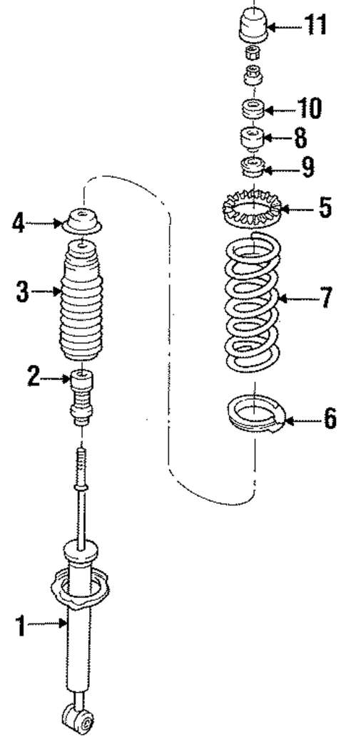 Rear Suspension for 1997 Ford Aspire #0