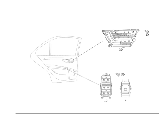 2218709410 - Electrical System: Switch Block for Mercedes-Benz: 250, 300S, S350, S400, S500, S550, S600, S63 AMG Image image
