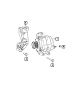 4627154AC - Electrical: Alternator And Compressor Bracket for Mopar Image
