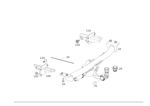 Trailer Coupling for 2022 Mercedes-Benz CLS450 #0