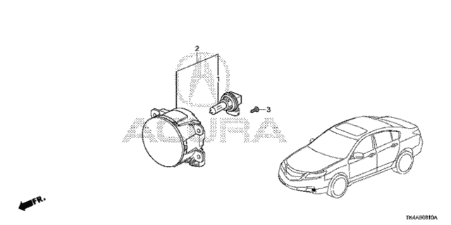 Foglight for 2014 Acura TL #0