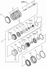 8960411000 - Transmission - Automatic: DRUM (OVERDRIVE CLUTCH) for Honda Image
