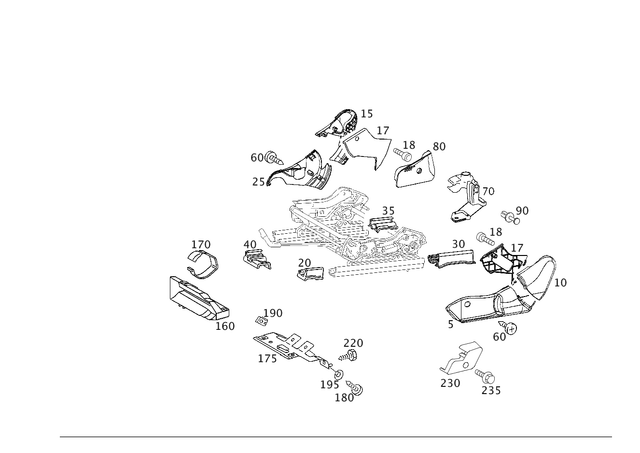 2039185730 - Driver Seat: Cover for Mercedes-Benz: 180C, C230, C320 Image image