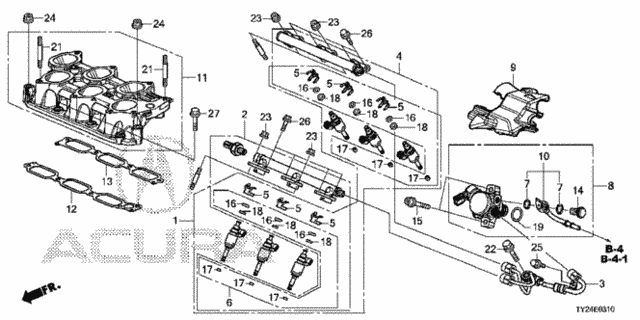 Fuel Injector for 2015 Acura RLX #0
