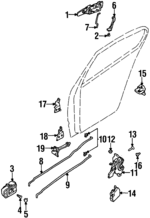 826067J105 - Body: Handle, Outside for INFINITI: G20 Image