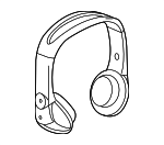 20830572 - Electrical: Headphone for Buick: Enclave, LaCrosse | Cadillac: Escalade, Escalade ESV, Escalade EXT, SRX | Chevrolet: Avalanche, Equinox, Silverado 1500, Silverado 2500 HD, Silverado 3500 HD, Suburban 1500, Suburban 2500, Tahoe, Trailblazer, Trailblazer EXT, Traverse | GMC: Envoy, Envoy XL, Sierra 1500, Sierra 2500 HD, Sierra 3500 HD, Terrain, Yukon, Yukon XL 1500, Yukon XL 2500 | Pontiac: Aztek | Saturn: Outlook Image