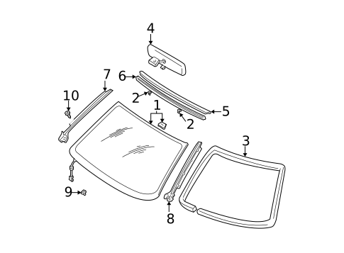 Rear Seat Components for 2003 Nissan Maxima #0