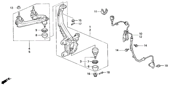 Knuckle for 1997 Honda Odyssey #0