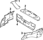 84180SK8010ZB - Body: Quarter Trim for Acura: Integra Image