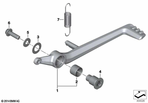 Brake Pedal, Connection Linkage for 2020 BMW-Motorrad R 1250 RS #1
