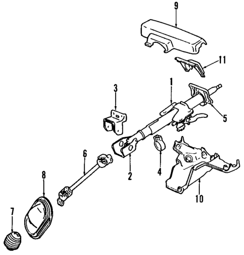 Steering Wheel for 1989 Mitsubishi Sigma #0