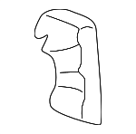 91536SS0J01 - Body: Lift Gate Glass Retainer Clip for Honda: Accord, Accord Crosstour, Civic, Clarity, CR-V, CR-Z, Crosstour, Element, Fit, HR-V, Insight, Odyssey, Passport, Pilot, Prelude, Ridgeline, S2000 Image