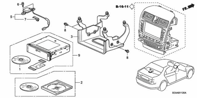 Navigation System for 2008 Acura TSX #0