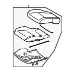 21691030067H91 - Body: Cushion Assembly for Mercedes-Benz Image