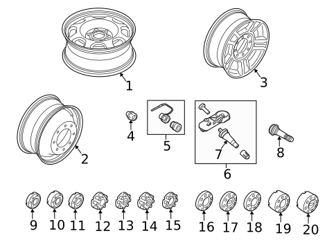 Wheels for 2019 Ford F-350 Super Duty #0