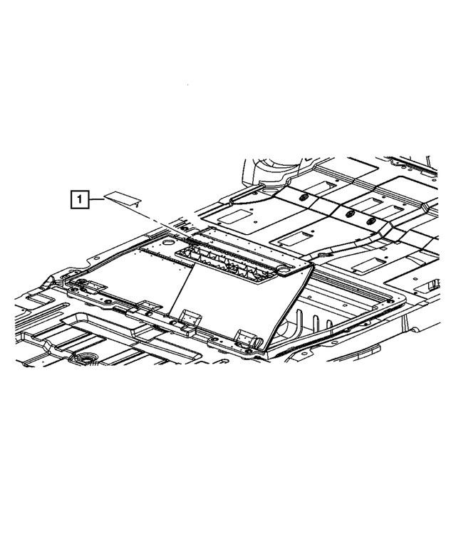 « 5028610AC – Labels All Vehicle Locations : Avertissement Sur Plancher D'espace De Charge Etiquette pour Mopar Image »