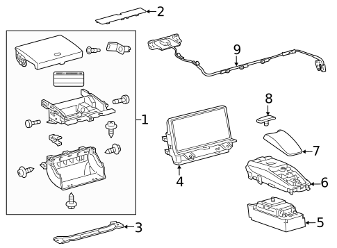 Navigation System Components for 2016 Lexus CT200h #0