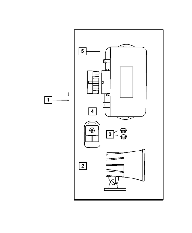 5012164AA - Mopar Accessories - Component Parts: Security Alarm Module for Mopar Image