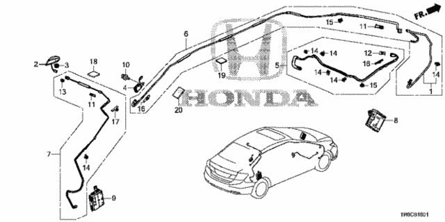 Antenna (2) for 2015 Honda Civic #0