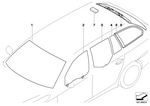 51317070296 - Vehicle Trim: Green Windshield, Rain Sensor for BMW Image