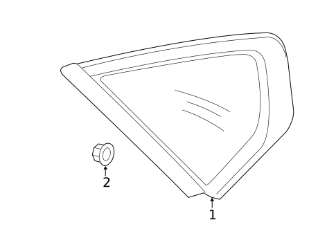 Glass & Hardware for 2019 Kia Cadenza #0