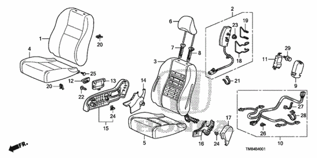 Front Seat (Passenger Side) for 2013 Honda Insight #0