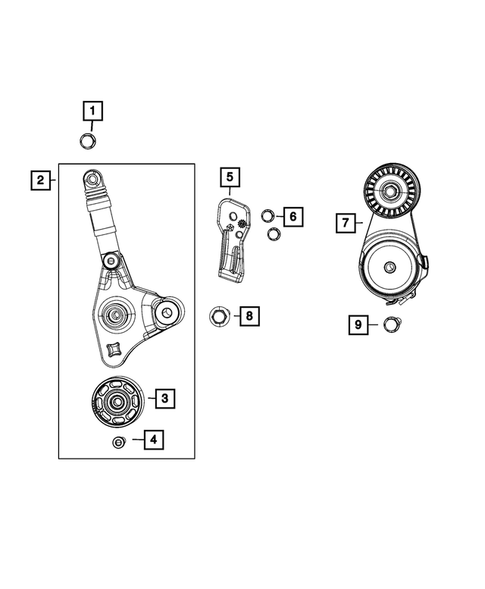 Pulleys and Related Parts for 2023 Jeep Wagoneer #0