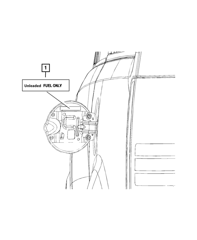 55362953AD - Labels: Fuel Label for Mopar Image