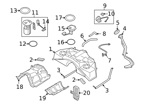 Fuel Pumps & Related Components for 2010 INFINITI FX50 #0