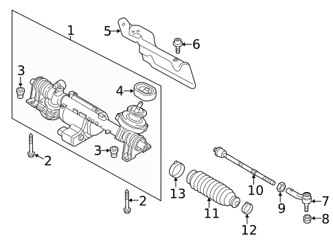 Steering Gear & Linkage for 2011 Volkswagen Jetta #13
