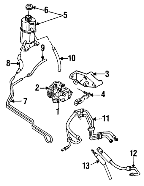 Pump & Hoses for 1995 Mazda MX-3 #0