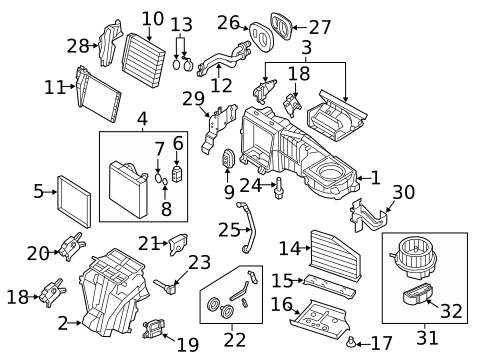Evaporator & Heater Components for 2012 Volkswagen Golf R #3