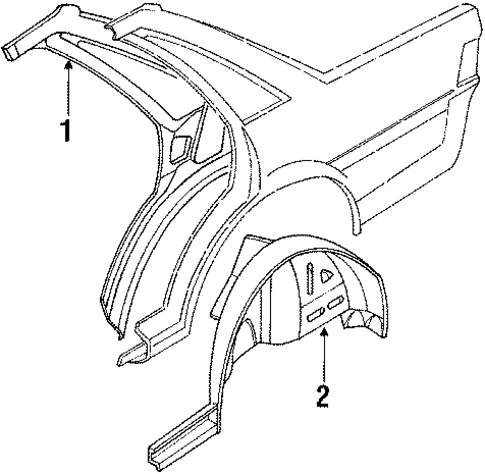 Inner Components for 1992 Subaru Loyale #1