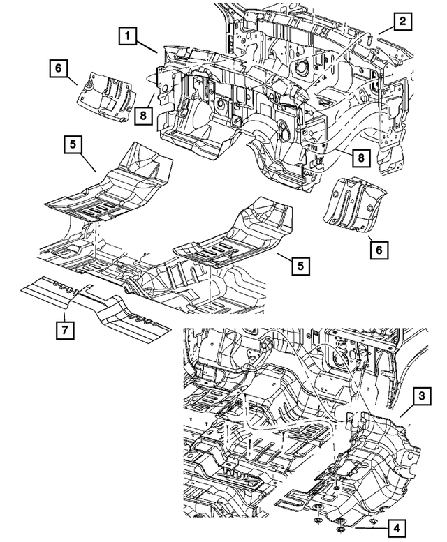 56021909AA - Interior Trim: Body Wiring Grommet for Mopar Image