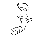 16897F0051 - Cooling System: Engine Coolant Filler Neck for Toyota Image image